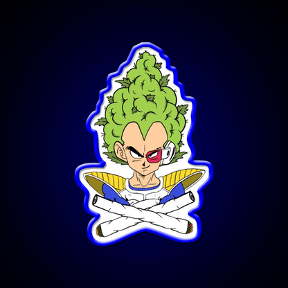 Weed Vegeta Hemp Inspired Green Leaf Led Neon Sign Rgb Color - Shineneon