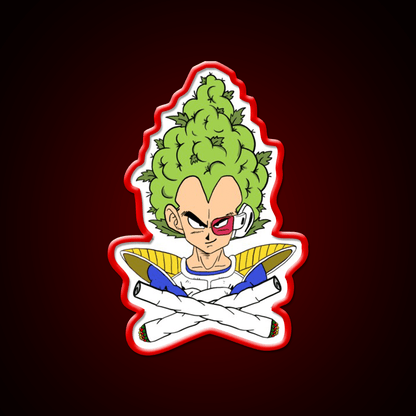 Weed Vegeta Hemp Inspired Green Leaf Led Neon Sign Rgb Color - Shineneon