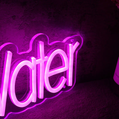Weed Water Purple Custom Led Neon Sign - Shineneon