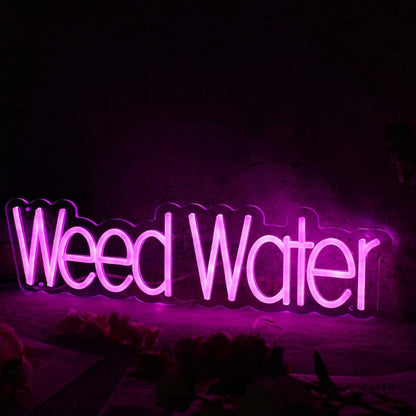 Weed Water Purple Custom Led Neon Sign - Shineneon