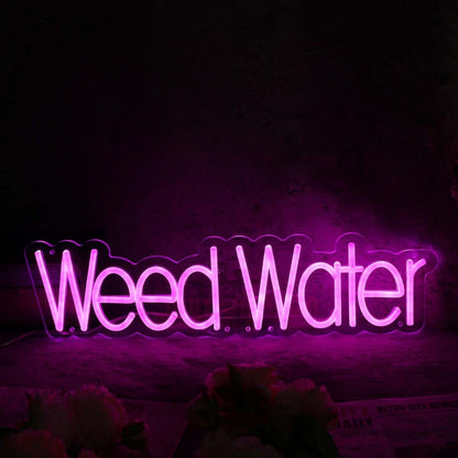 Weed Water Purple Custom Led Neon Sign - Shineneon