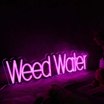 Weed Water Purple Custom Led Neon Sign - Shineneon
