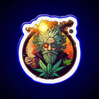 Weed Wizardry Collectible Hemp Inspired Green Leaf Led Neon Sign Rgb Color - LED neon sign view 5