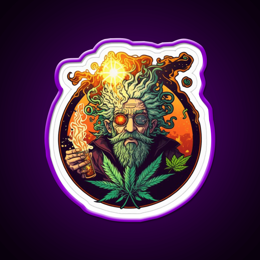 Weed Wizardry Collectible Hemp Inspired Green Leaf Led Neon Sign Rgb Color - Shineneon