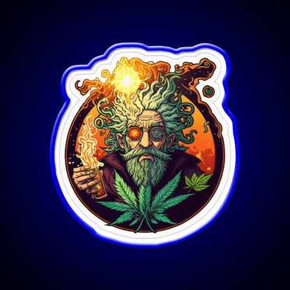 Weed Wizardry Collectible Hemp Inspired Green Leaf Led Neon Sign Rgb Color - Shineneon