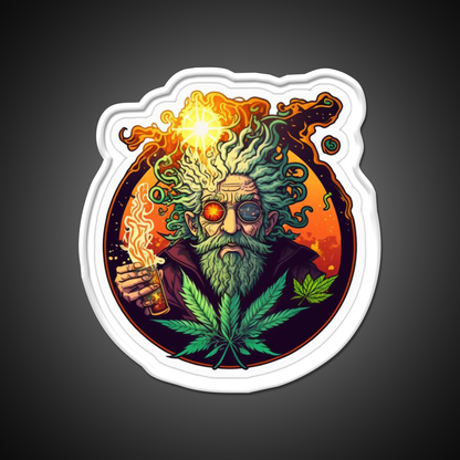 Weed Wizardry Collectible Hemp Inspired Green Leaf Led Neon Sign Rgb Color - LED neon sign view 11