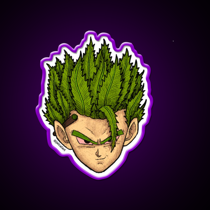 Weedheadz Gohan Hemp Inspired Green Leaf Led Neon Sign Rgb Color - LED neon sign view 9
