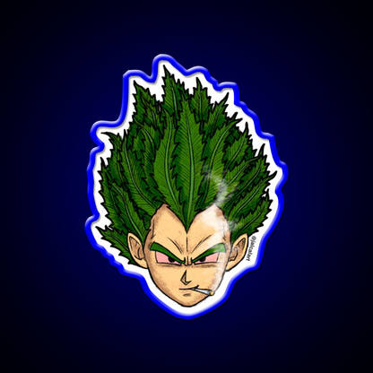 Weedheadz Vegeta Hemp Inspired Green Leaf Led Neon Sign Rgb Color - LED neon sign view 5