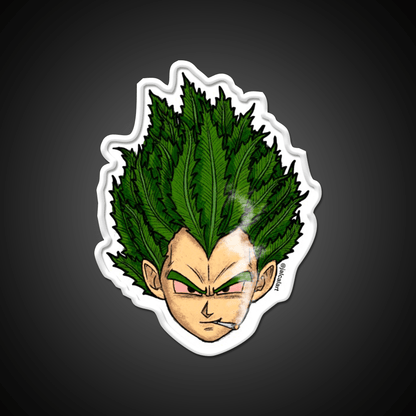 Weedheadz Vegeta Hemp Inspired Green Leaf Led Neon Sign Rgb Color - Shineneon