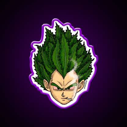 Weedheadz Vegeta Hemp Inspired Green Leaf Led Neon Sign Rgb Color - Shineneon