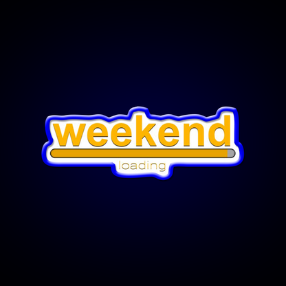 Weekend Loading Loading Bar Man Cave Bar Led Neon Sign Rgb Color