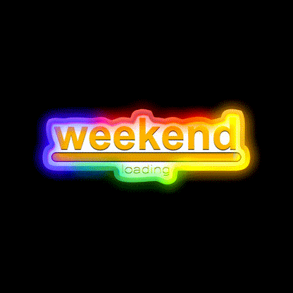 Weekend Loading Loading Bar Man Cave Bar Led Neon Sign Rgb Color