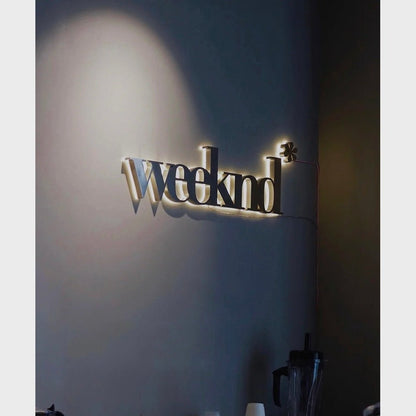Weeknd 3D Backlit Channel Letters Led Light Sign - Shineneon