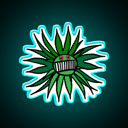 Ween Weed Whore Hemp Inspired Green Leaf Led Neon Sign Rgb Color - Shineneon