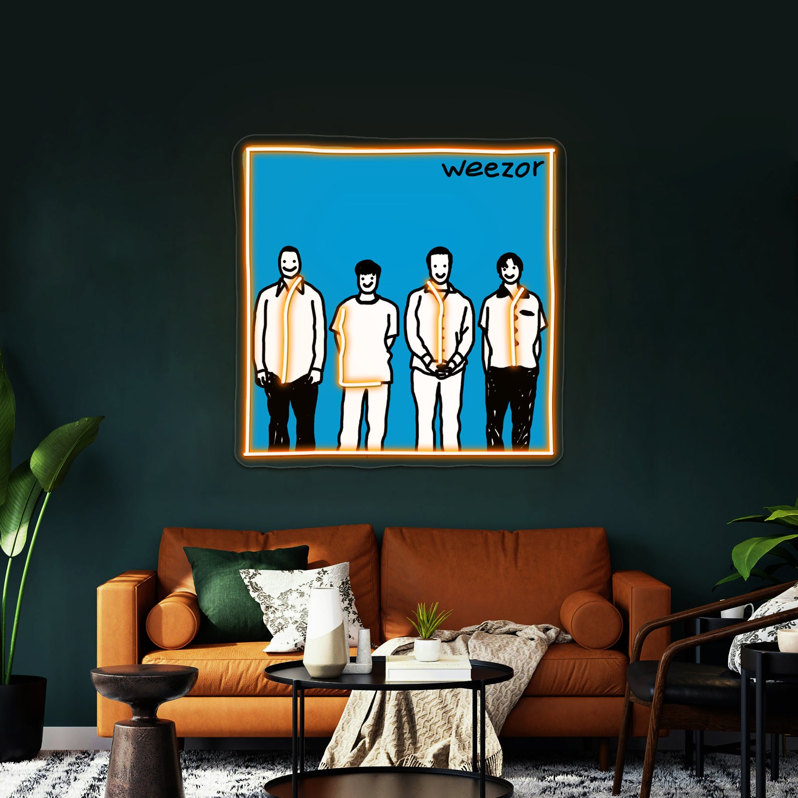 Weezor Blue Album Artwork Neon Signs Custom | Shineneon