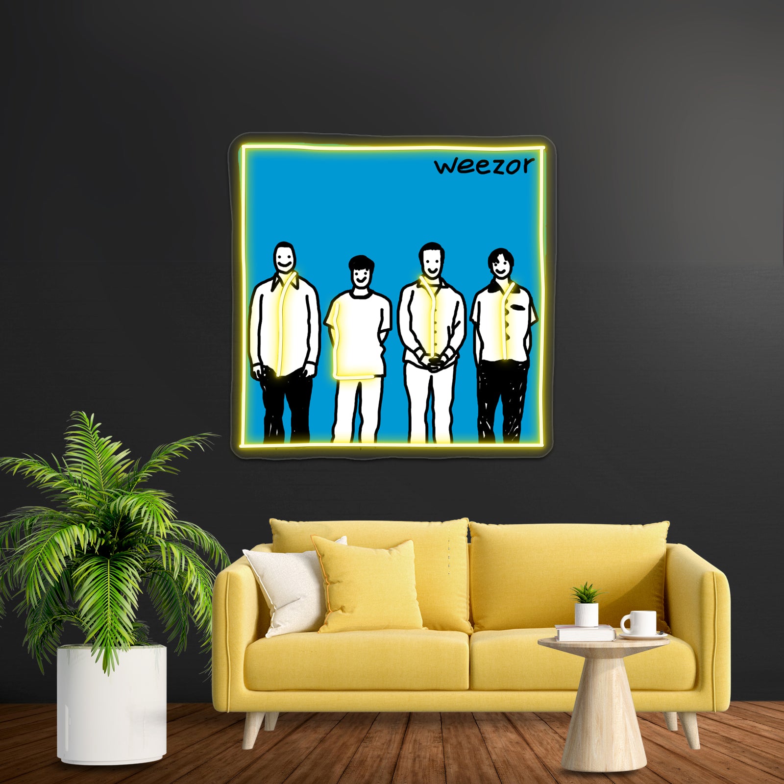 Weezor Blue Album Artwork Neon Signs Custom | Shineneon