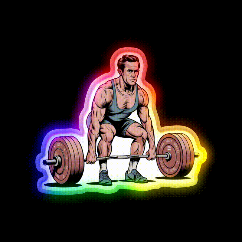 Weight Lifting Gym Fitness Led Neon Sign Rgb Color