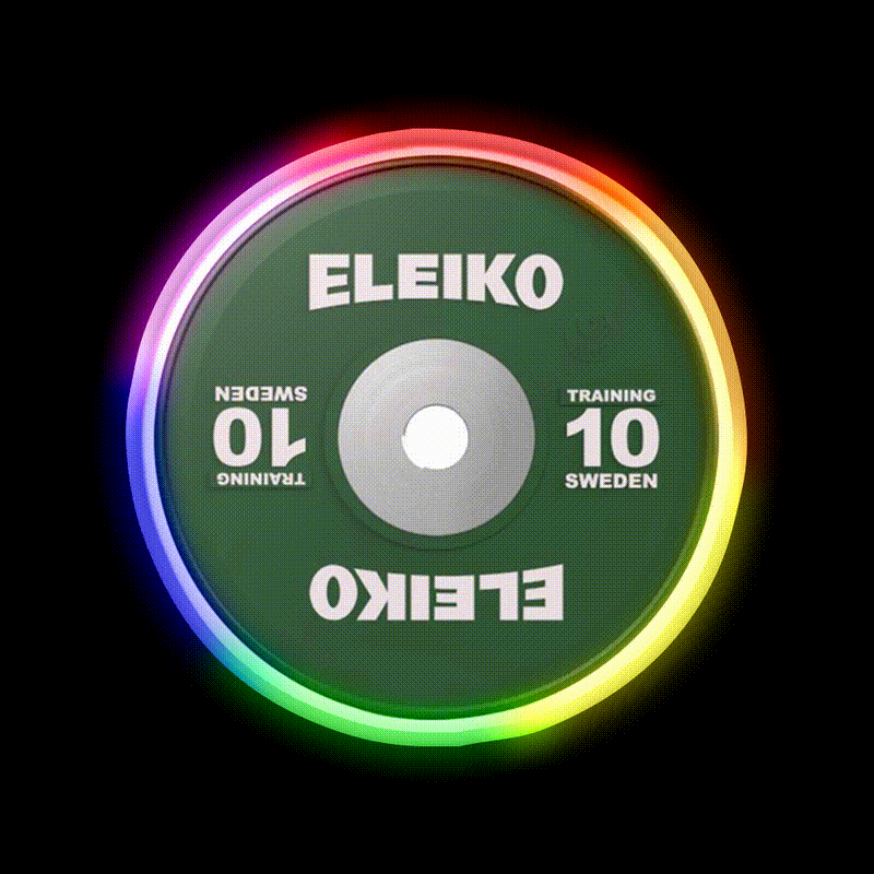 Weightlifting 10Kg Plate Gym Fitness Led Neon Sign Rgb Color