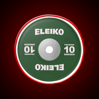 Weightlifting 10Kg Plate Gym Fitness Led Neon Sign Rgb Color