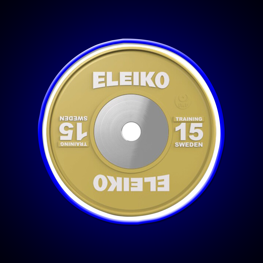 Weightlifting 15Kg Plate Gym Fitness Led Neon Sign Rgb Color