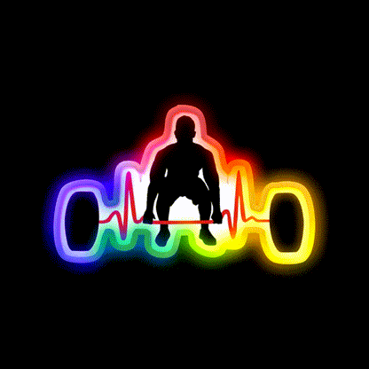 Weightlifting Gym Fitness Led Neon Sign Rgb Color