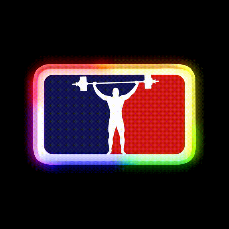 Weightlifting Gym Fitness Led Neon Sign Gym Room Sign Rgb Color