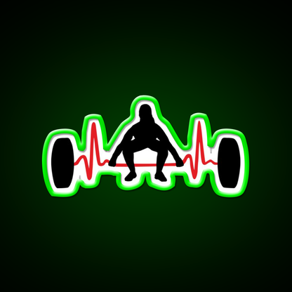 Weightlifting Woman Gym Fitness Led Neon Sign Rgb Color