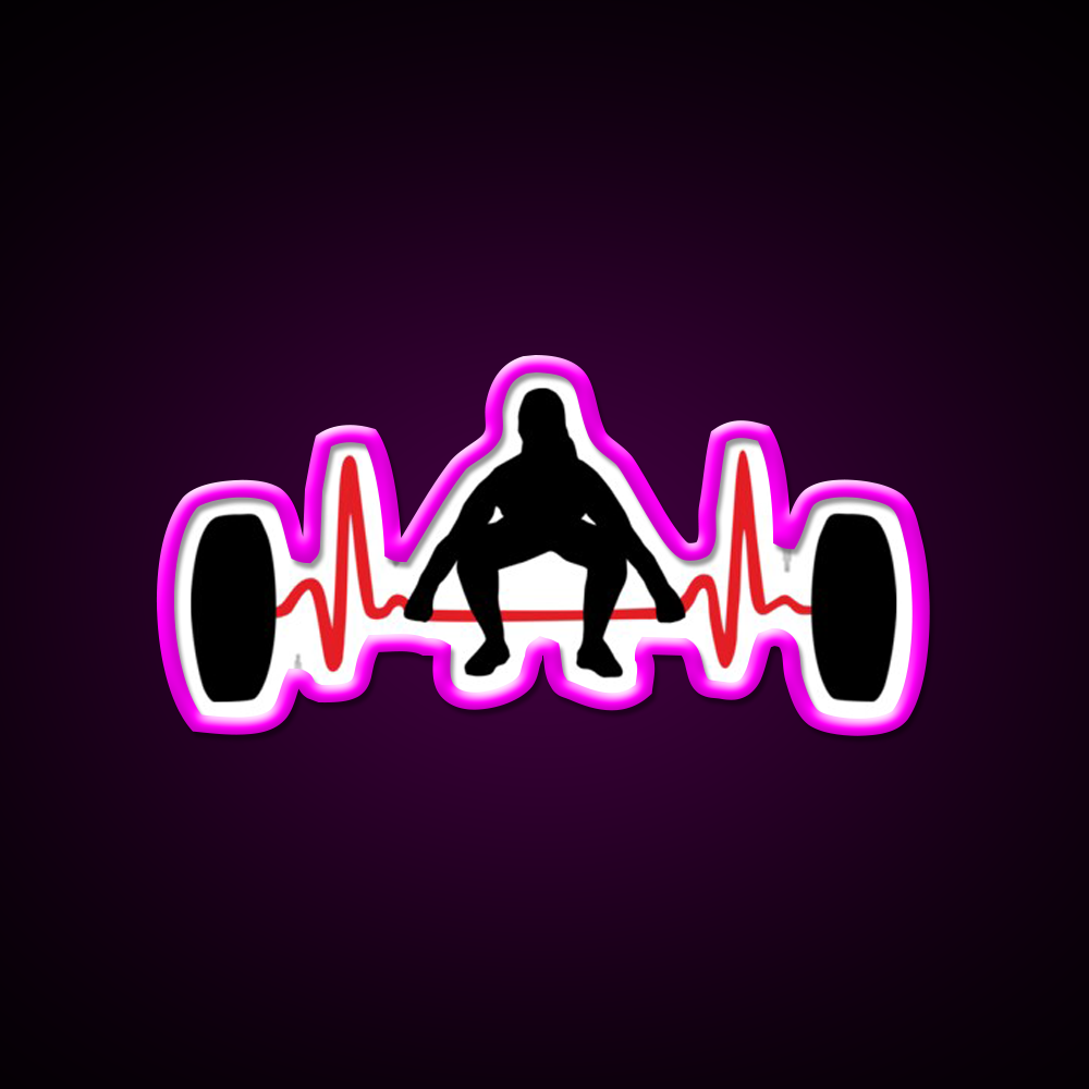 Weightlifting Woman Gym Fitness Led Neon Sign Rgb Color