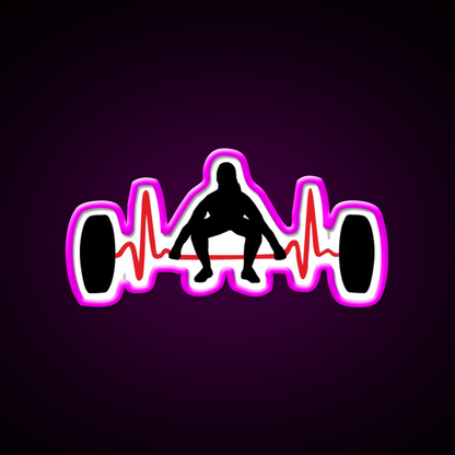 Weightlifting Woman Gym Fitness Led Neon Sign Rgb Color