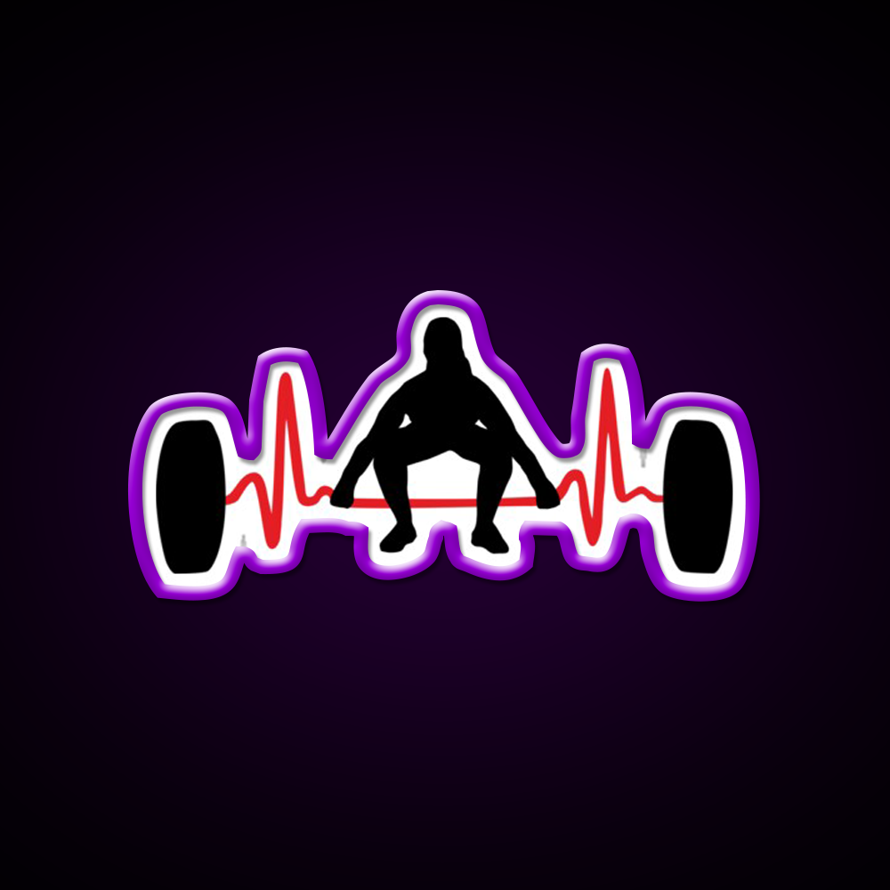 Weightlifting Woman Gym Fitness Led Neon Sign Rgb Color