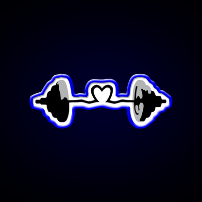 Weights Barbell Muscles Gym Fitness Led Neon Sign Rgb Color
