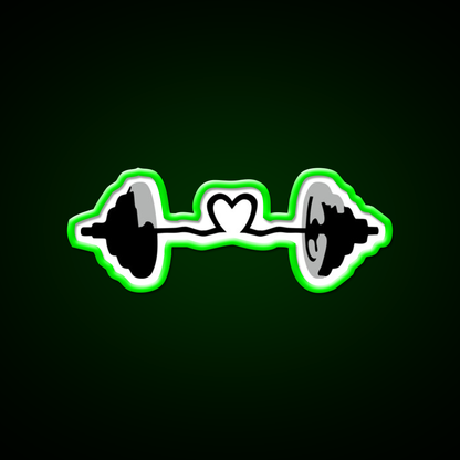Weights Barbell Muscles Gym Fitness Led Neon Sign Rgb Color