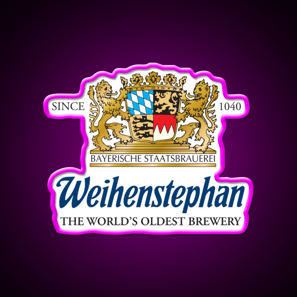Weihenstephan Brewery Beer Bar Decor Led Neon Sign Rgb Color - Neon sign mounted on wall in room