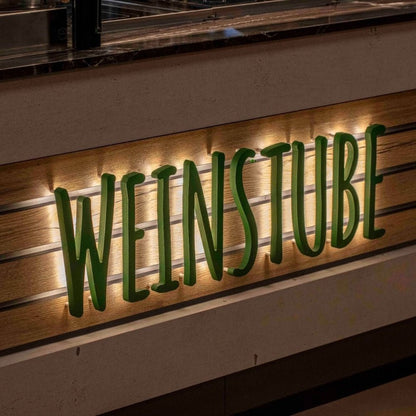 Weinstube 3D Backlit Channel Letters Led Light Sign - Shineneon