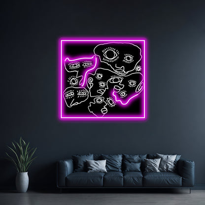 Weird Lookin Dudes Wall Artwork Neon Signs