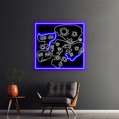 Weird Lookin Dudes Wall Artwork Neon Signs