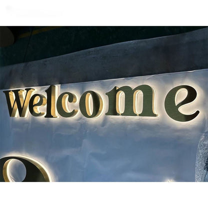 Welcome 3D Backlit Channel Letters Led Light Sign - Shineneon