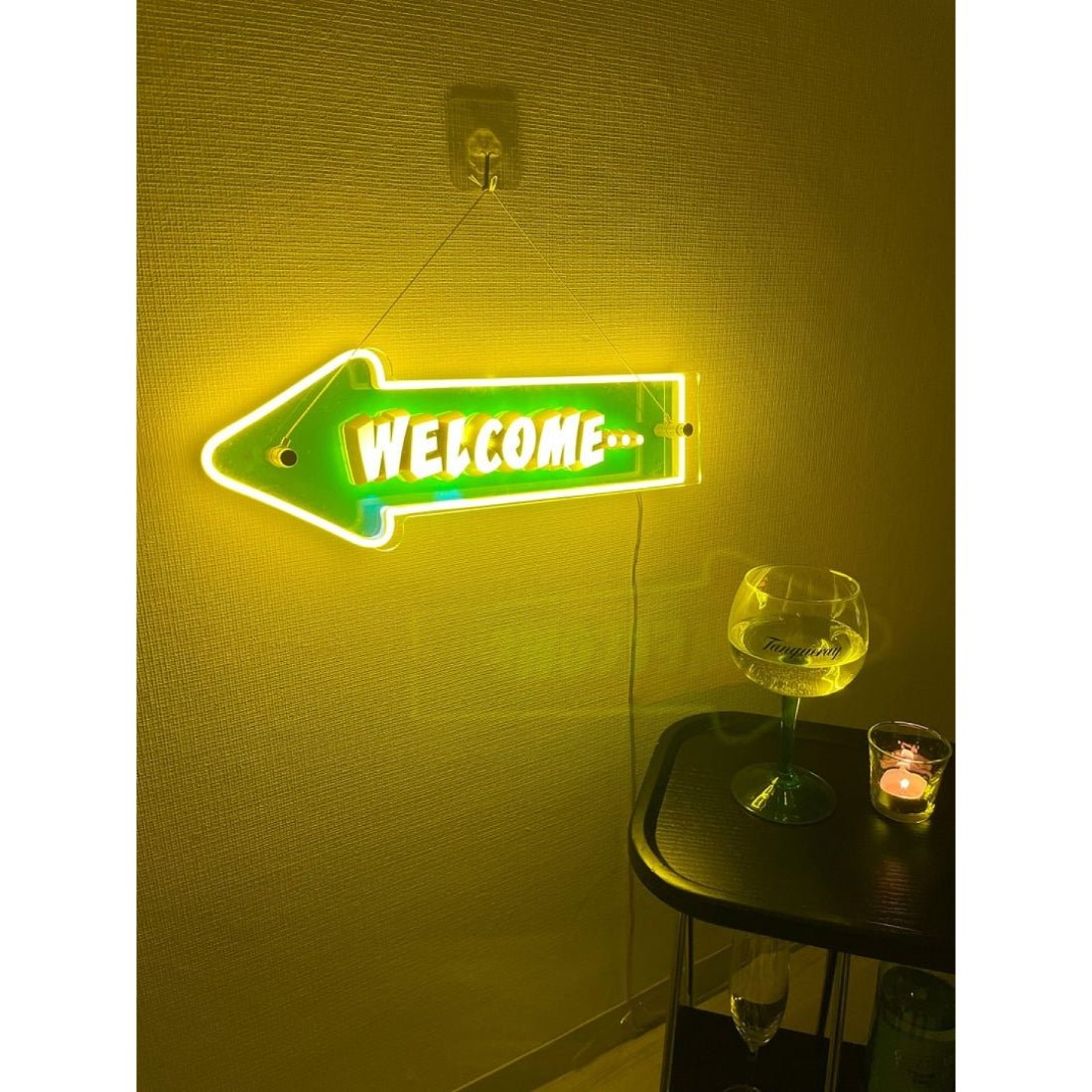 Welcome Arrow Neon 3d Printed Luminous Characters Led Business Sign - Shineneon