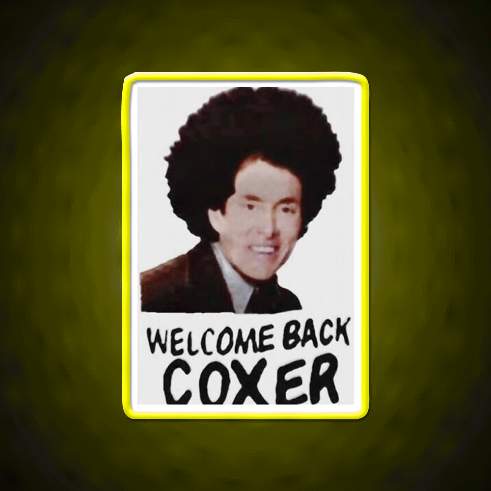 Welcome Back Coxer Welcome Led Neon Sign Open Sign Rgb Color - Custom LED neon sign front view