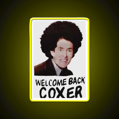 Welcome Back Coxer Welcome Led Neon Sign Open Sign Rgb Color - Custom LED neon sign front view