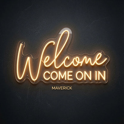 Welcome Business LED Neon Sign - 02 High-Converting Product Image
