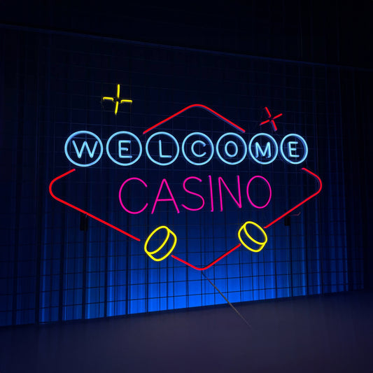 Welcome Casino Led Sign