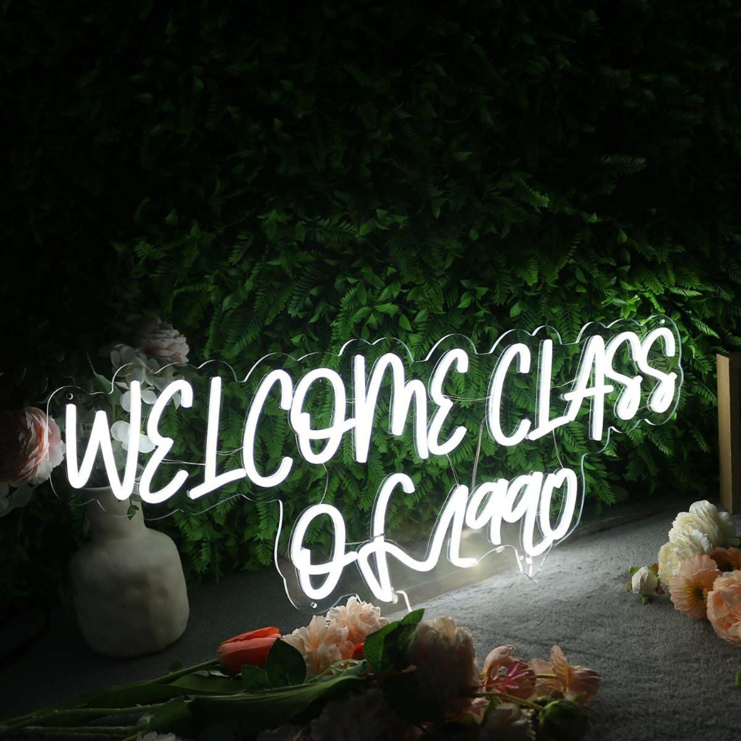 Welcome Class Of 1990 White White Led Neon Sign - Shineneon