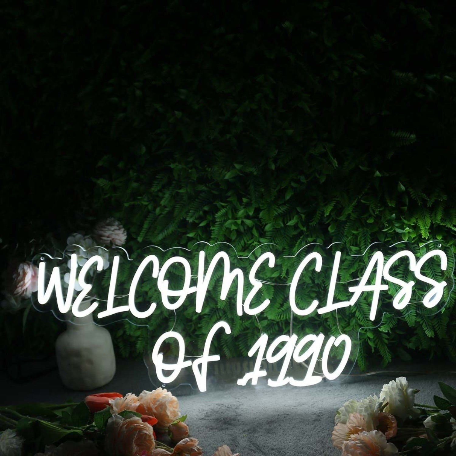 Welcome Class Of 1990 White White Led Neon Sign - Shineneon