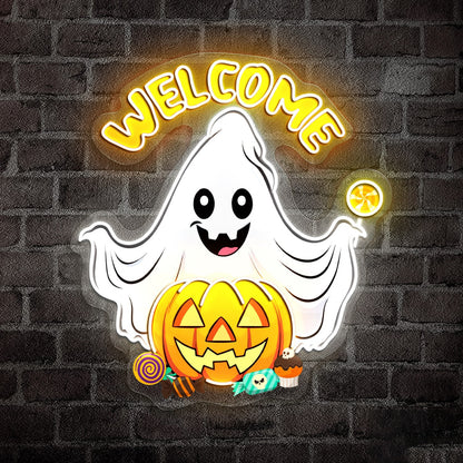 Welcome Halloween Led Neon Signs Decor | Shineneon