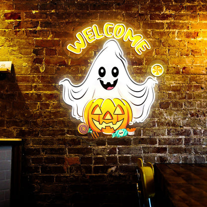 Welcome Halloween Led Neon Signs Decor | Shineneon