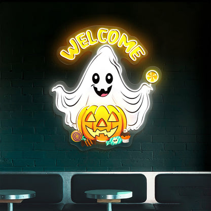 Welcome Halloween Led Neon Signs Decor | Shineneon