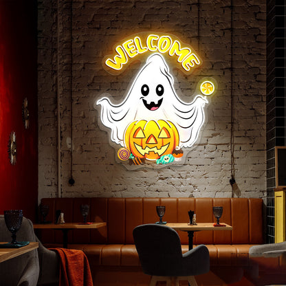Welcome Halloween Led Neon Signs Decor | Shineneon