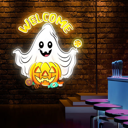 Welcome Halloween Led Neon Signs Decor | Shineneon