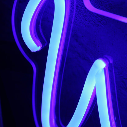 Welcome Home Rubin Blue Led Neon Sign - Shineneon